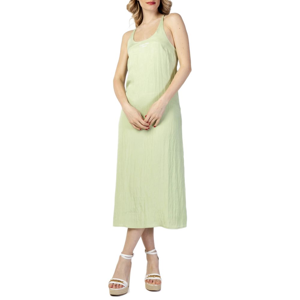 Calvin Klein Jeans Green Tencel Dress