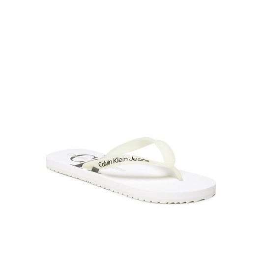 Calvin Klein Jeans White Polyethylene Sandal