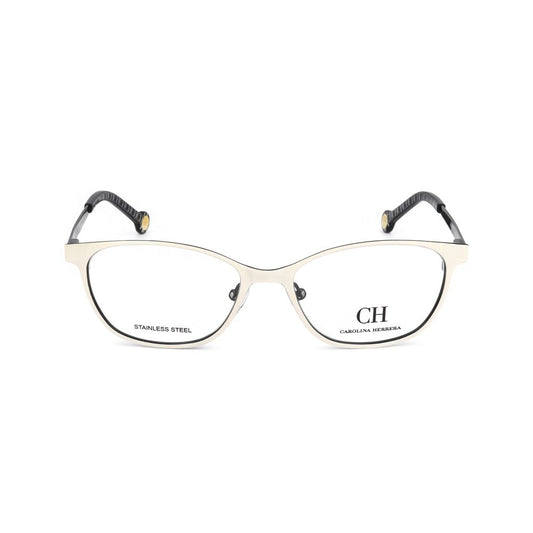 Carolina Herrera Black Stainless Steel Glasses Frames
