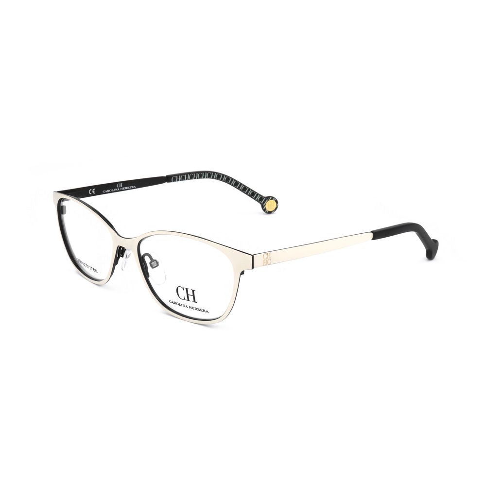Carolina Herrera Black Stainless Steel Glasses Frames