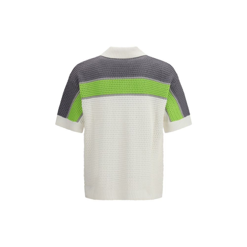 Casablanca White Cotton Pattern Shirt