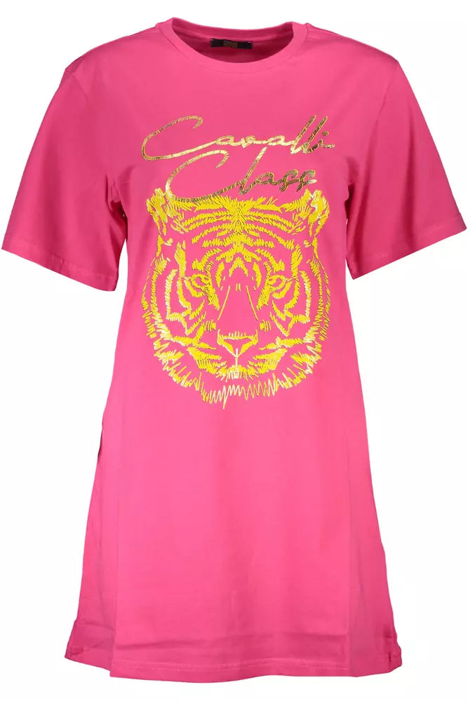 Cavalli Class Pink Cotton Women Top