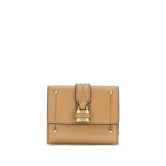 Chloé Beige Lamb Ovis Aries Aries Wallet