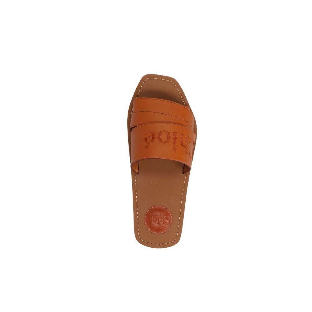 Chloé Brown Calfskin Sandals