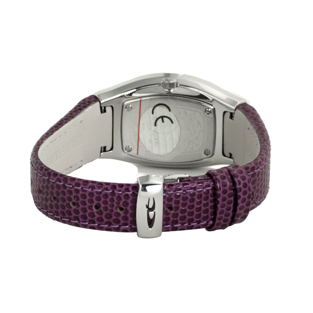 Chronotech Purple Leather Watch