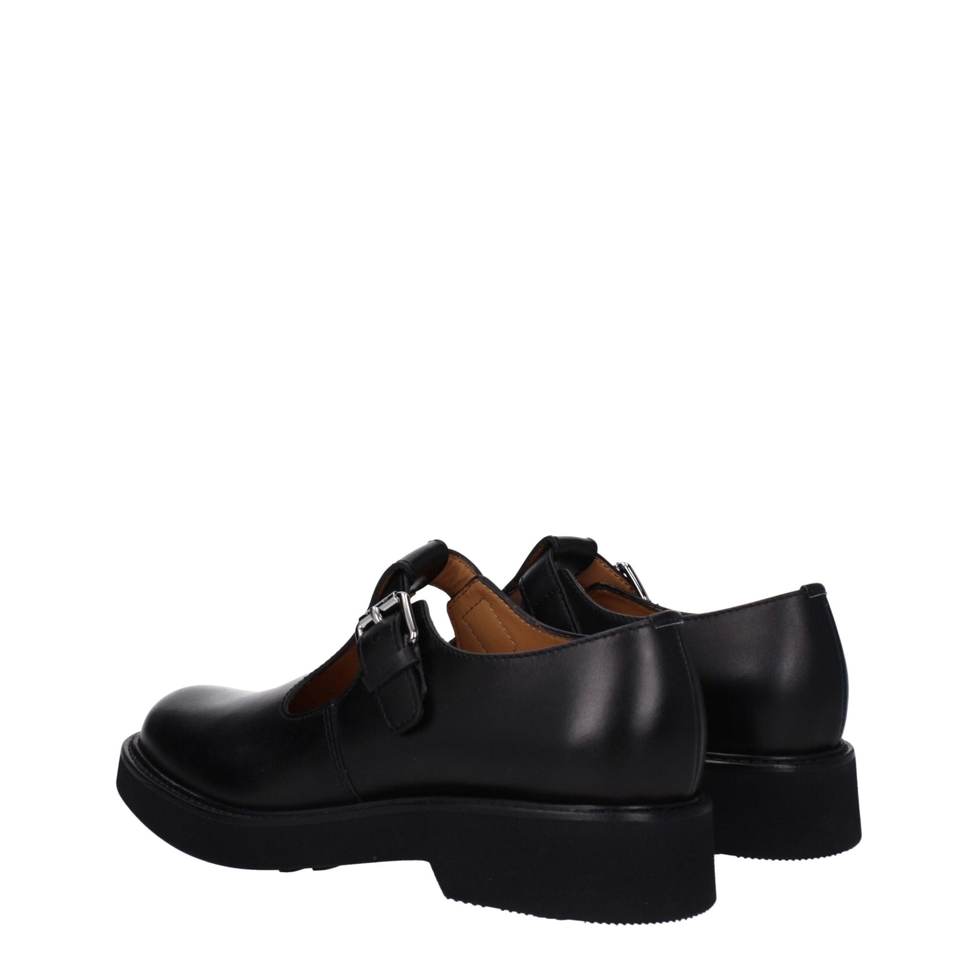 Church's Black Leather Oxfords And Derby