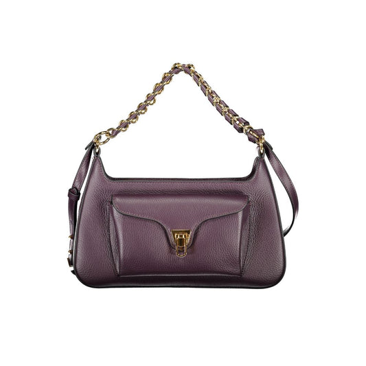 Coccinelle Purple Leather Handbag