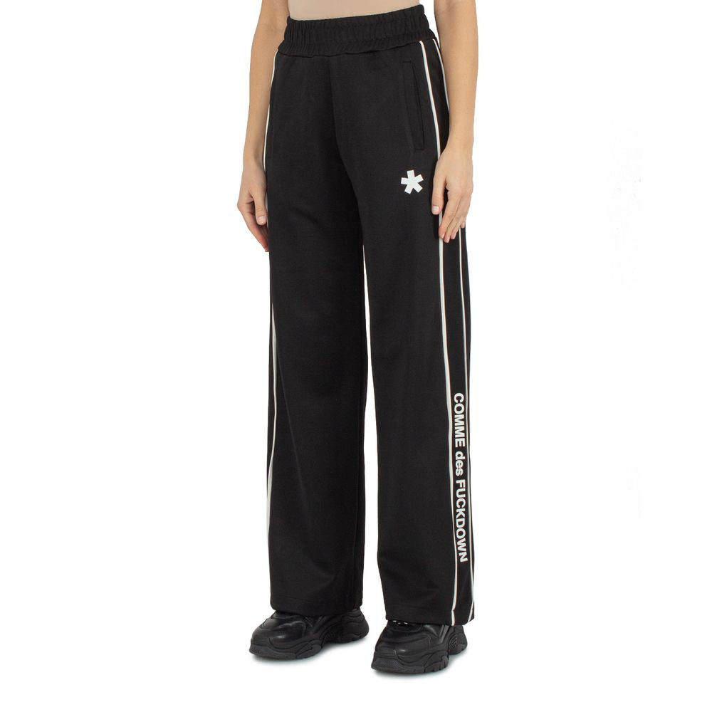 Comme Des Fuckdown Black Polyester Jeans & Pant