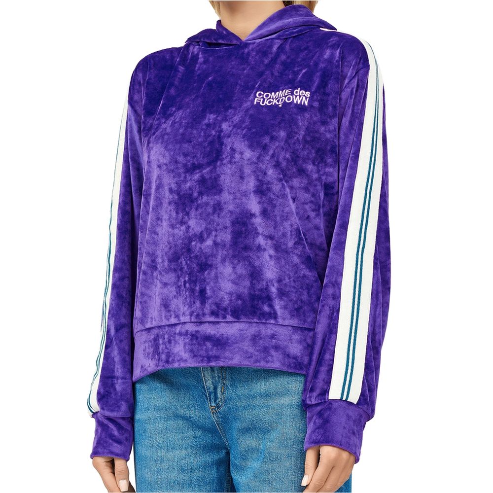 Comme Des Fuckdown Purple Polyester Sweater