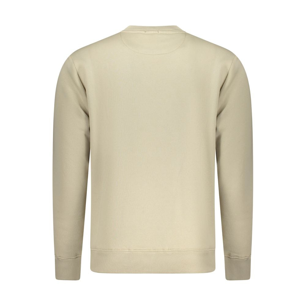 Coveri Moving Beige Cotton Men Sweatshirt