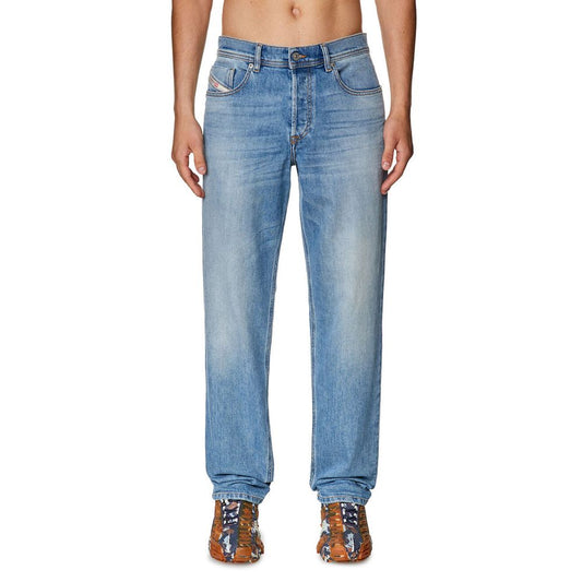 Diesel Light Blue Cotton Jeans & Pant