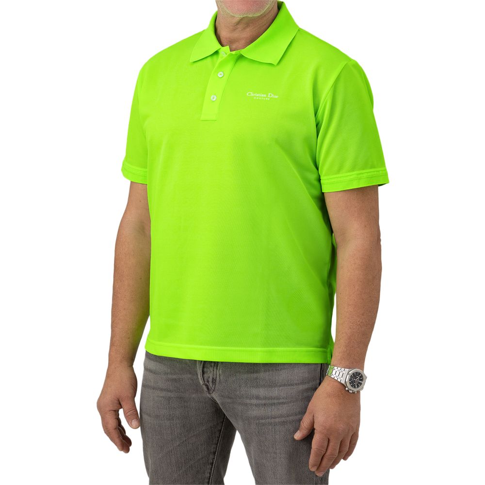 Dior Green Cotton Polo Shirt