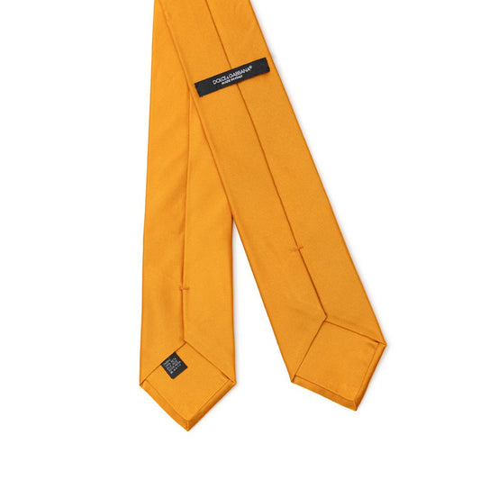 Dolce & Gabbana Orange Silk Tie