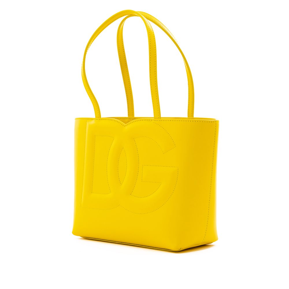 Dolce & Gabbana Yellow Leather Handbag