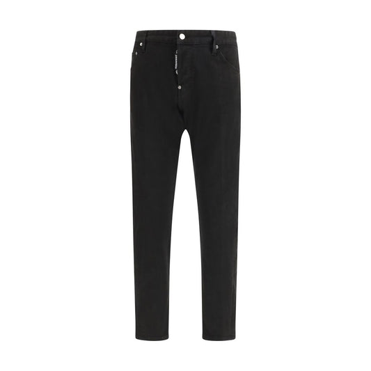 Dsquared² Black Cotton Slim Fit Jeans
