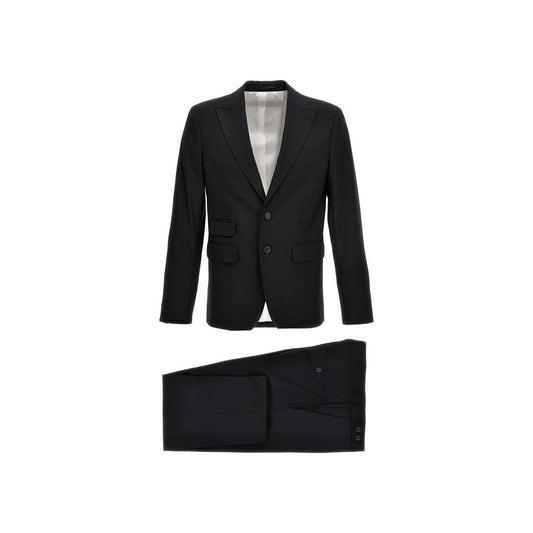 Dsquared² Black Elastane Two-Piece Suit