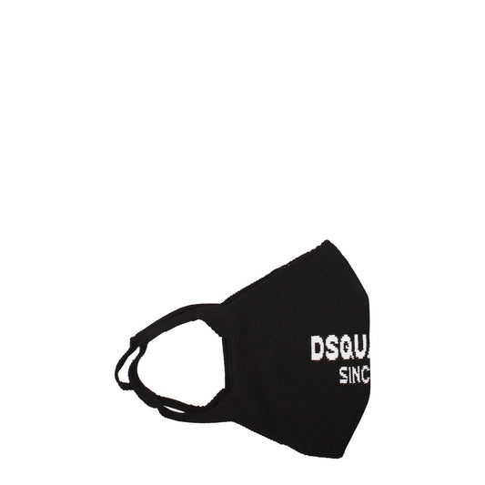 Dsquared² Black Polipropilene Facemasks