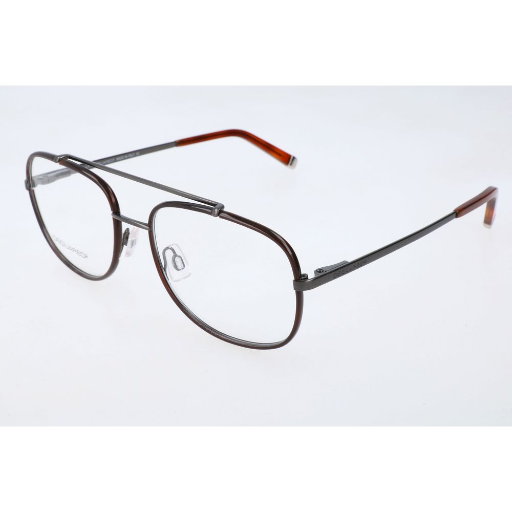 Dsquared² Brown Metal Glasses Frames