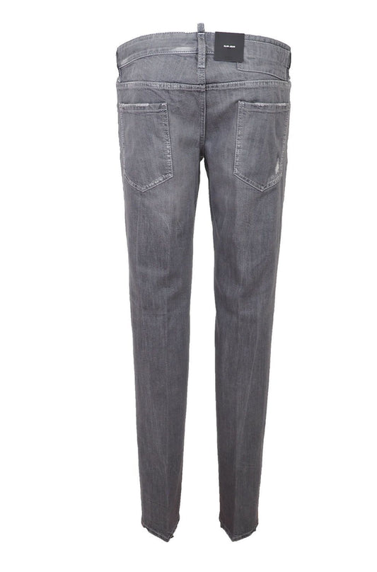 Dsquared² Gray Cotton Stretch Men Jeans