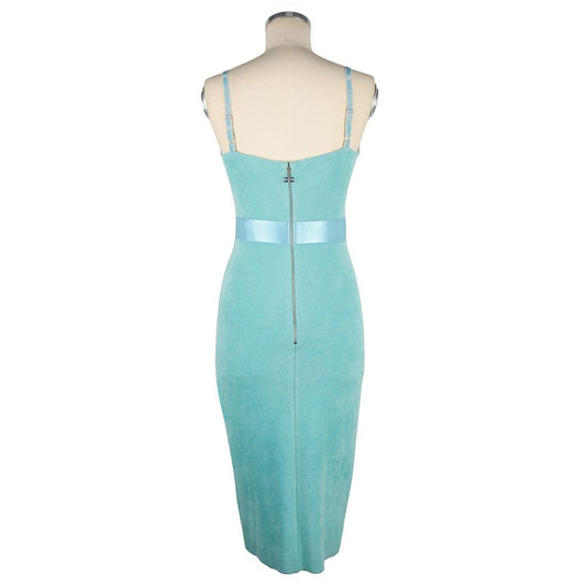 Elisabetta Franchi Green Wool Women Dress