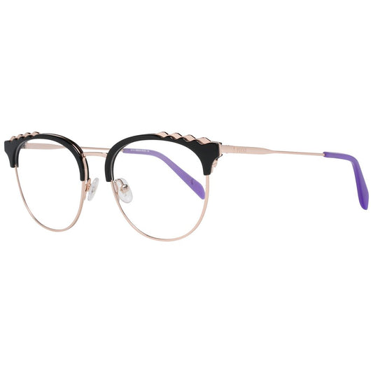 Emilio Pucci Black Metal Glasses Frames