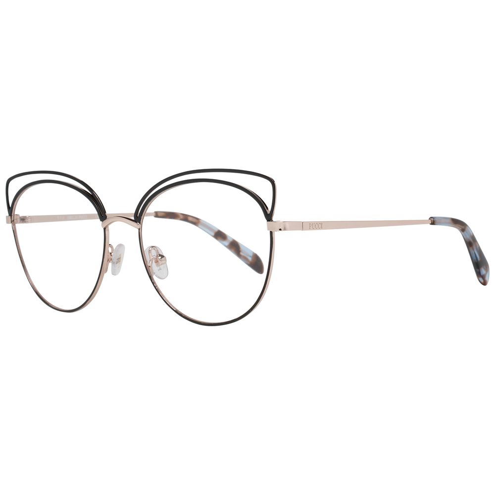 Emilio Pucci Black Metal Glasses Frames