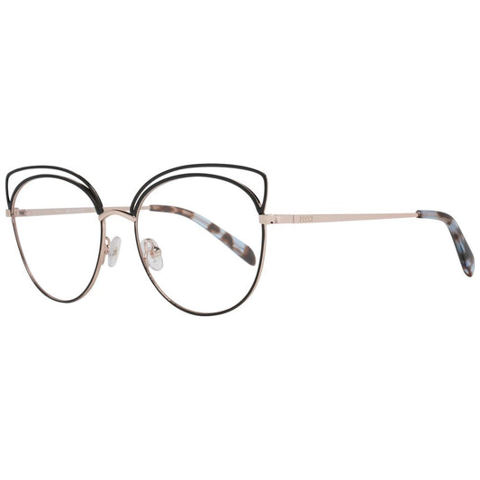 Emilio Pucci Black Metal Glasses Frames