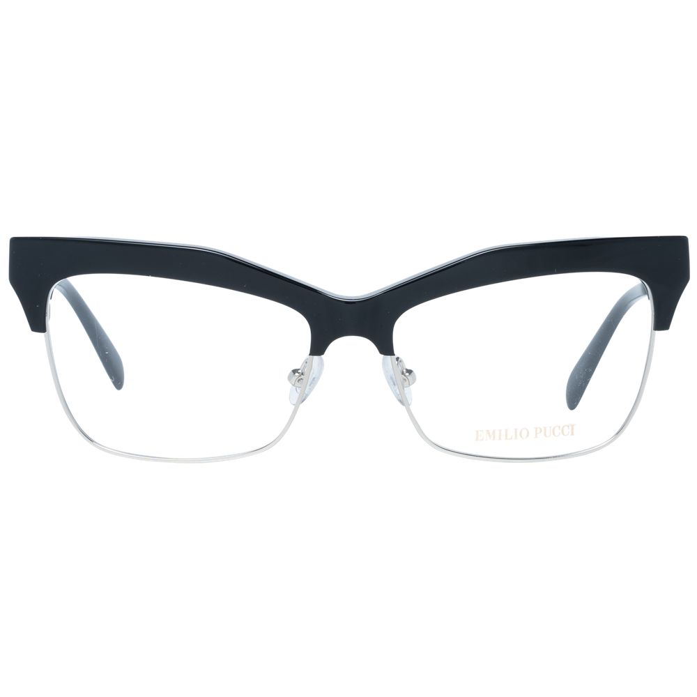 Emilio Pucci Black Metal & Plastic Glasses Frames