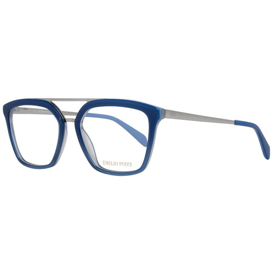 Emilio Pucci Blue Metal & Plastic Glasses Frames