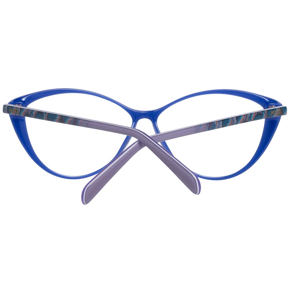 Emilio Pucci Blue Plastic Glasses Frames