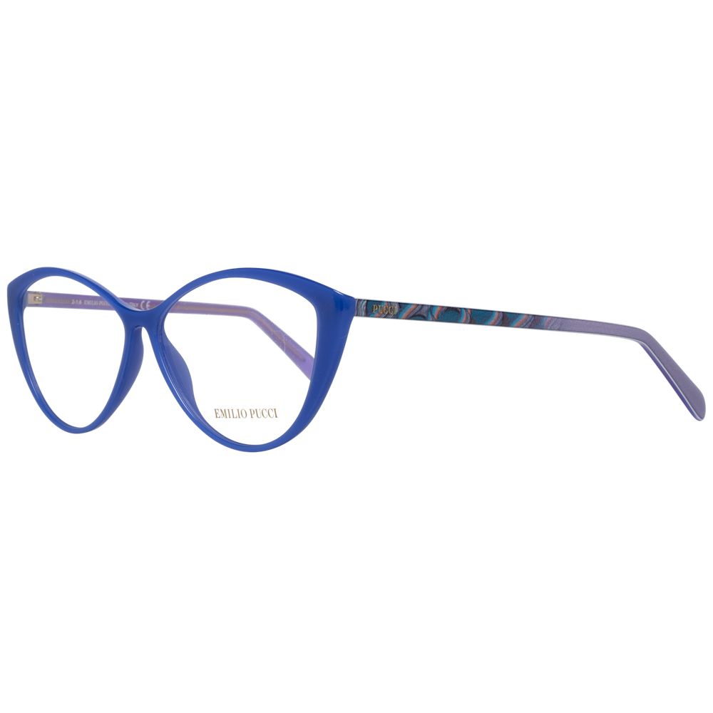 Emilio Pucci Blue Plastic Glasses Frames