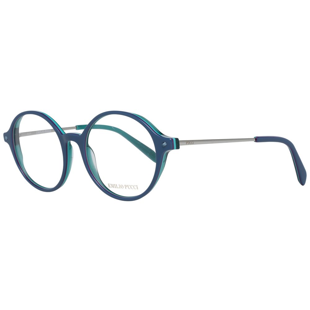 Emilio Pucci Blue Plastic Glasses Frames