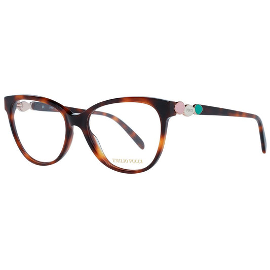 Emilio Pucci Brown Acetate Glasses Frames