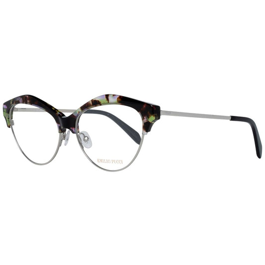 Emilio Pucci Brown Metal Glasses Frames