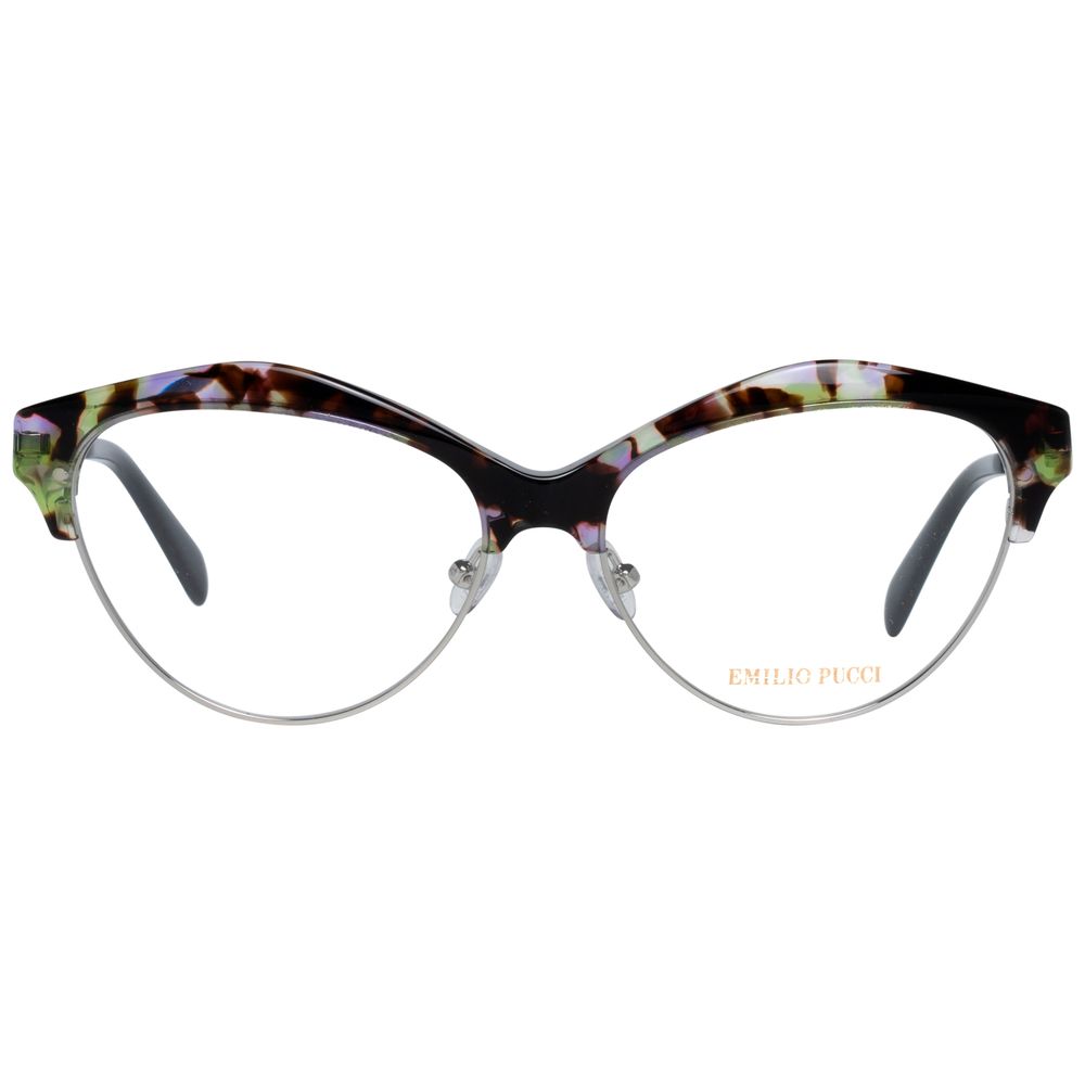 Emilio Pucci Brown Metal Glasses Frames