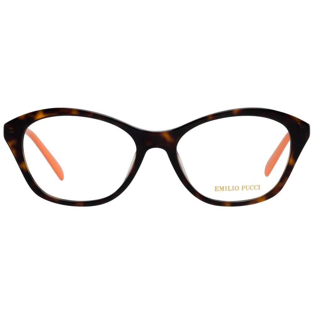 Emilio Pucci Brown Metal Glasses Frames