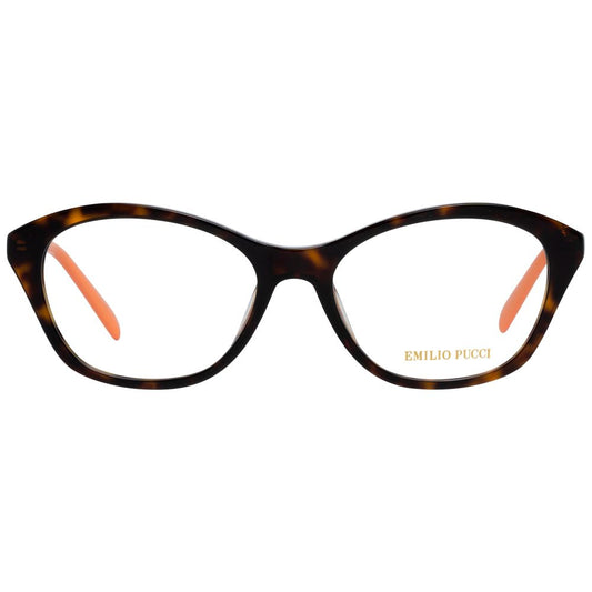 Emilio Pucci Brown Metal Glasses Frames