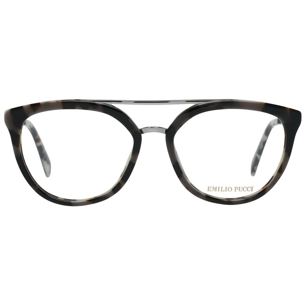 Emilio Pucci Brown Metal & Plastic Glasses Frames