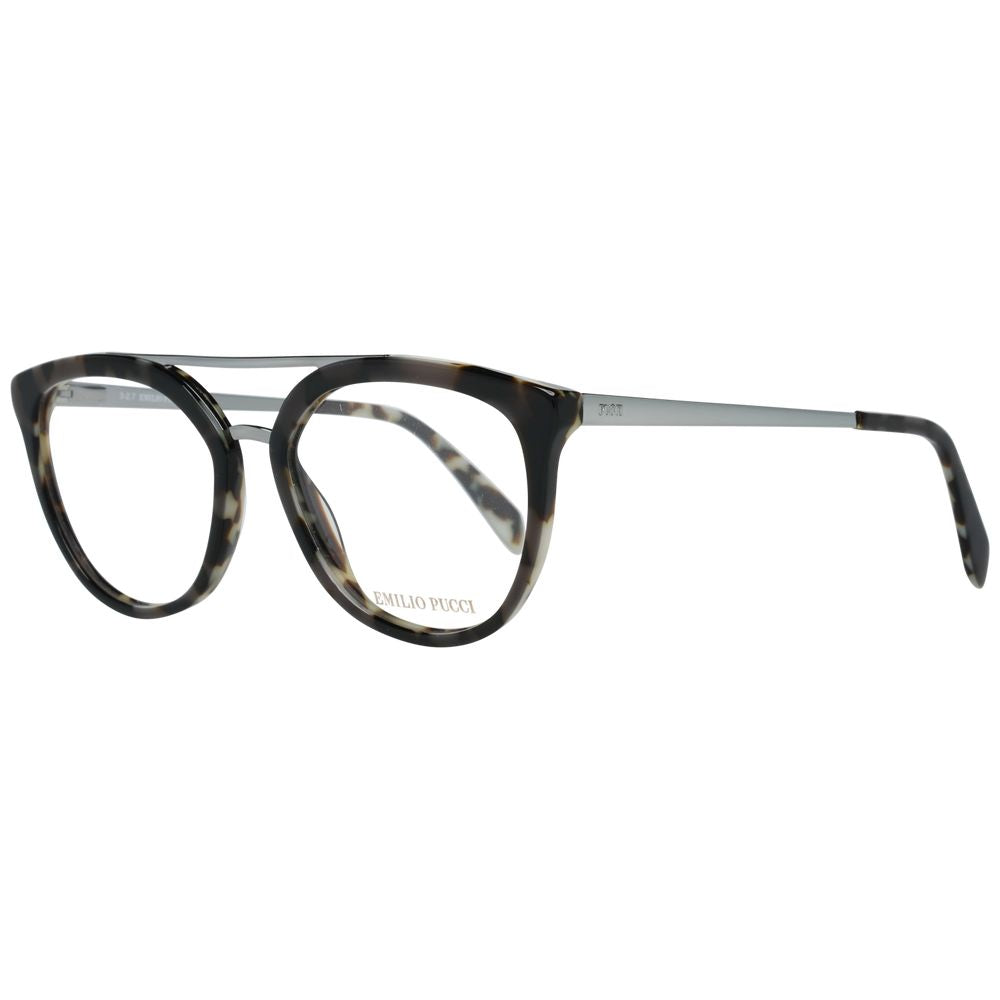 Emilio Pucci Brown Metal & Plastic Glasses Frames