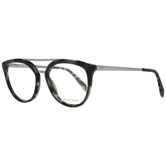 Emilio Pucci Brown Metal & Plastic Glasses Frames