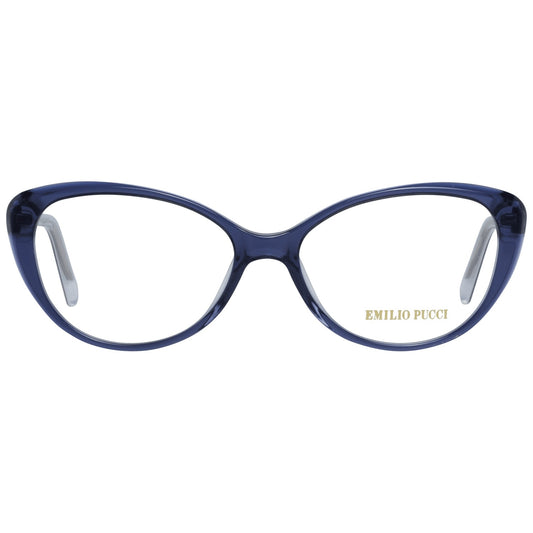 Emilio Pucci Chic Blue Full-Rim Designer Women's Eyewear