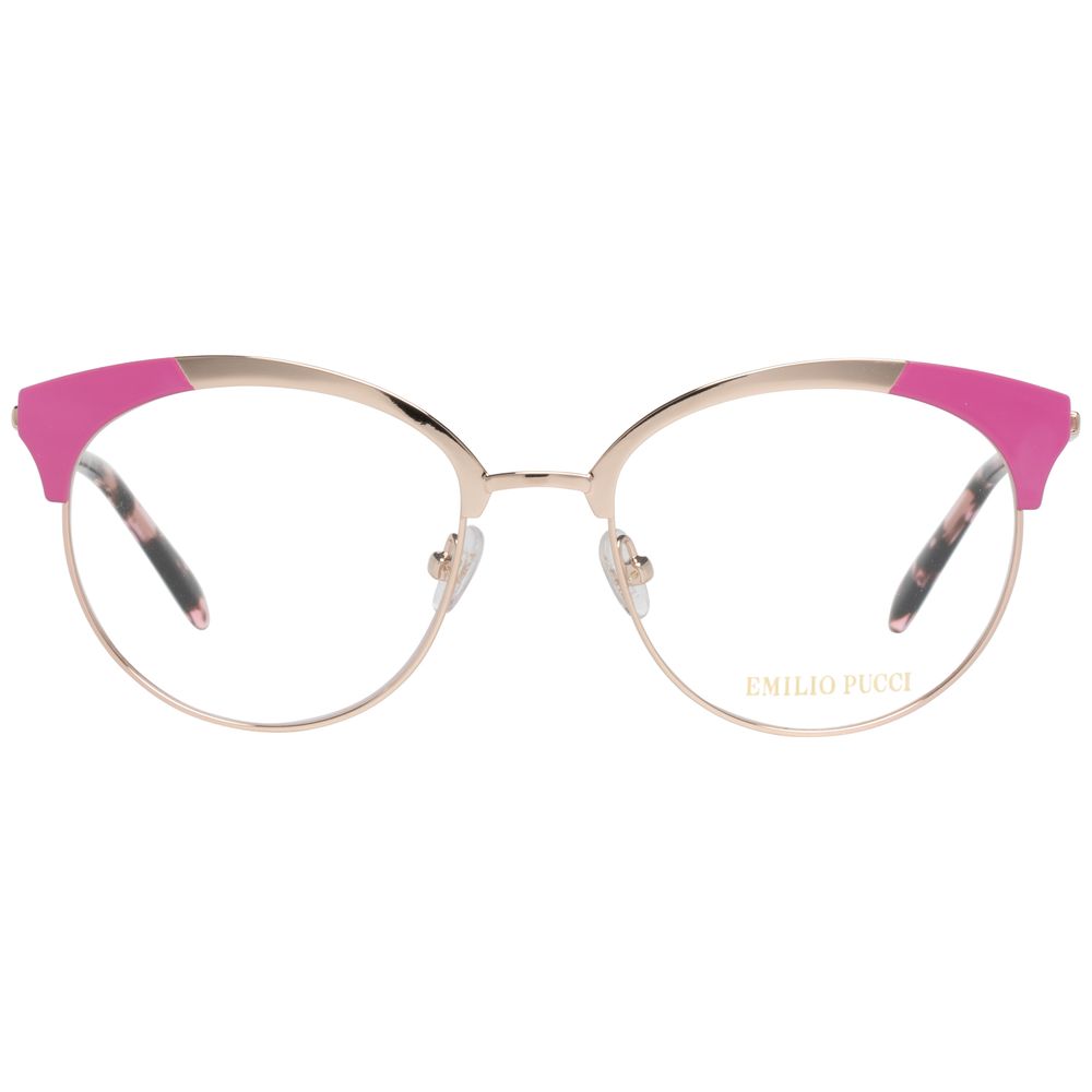 Emilio Pucci Gold Metal Glasses Frames