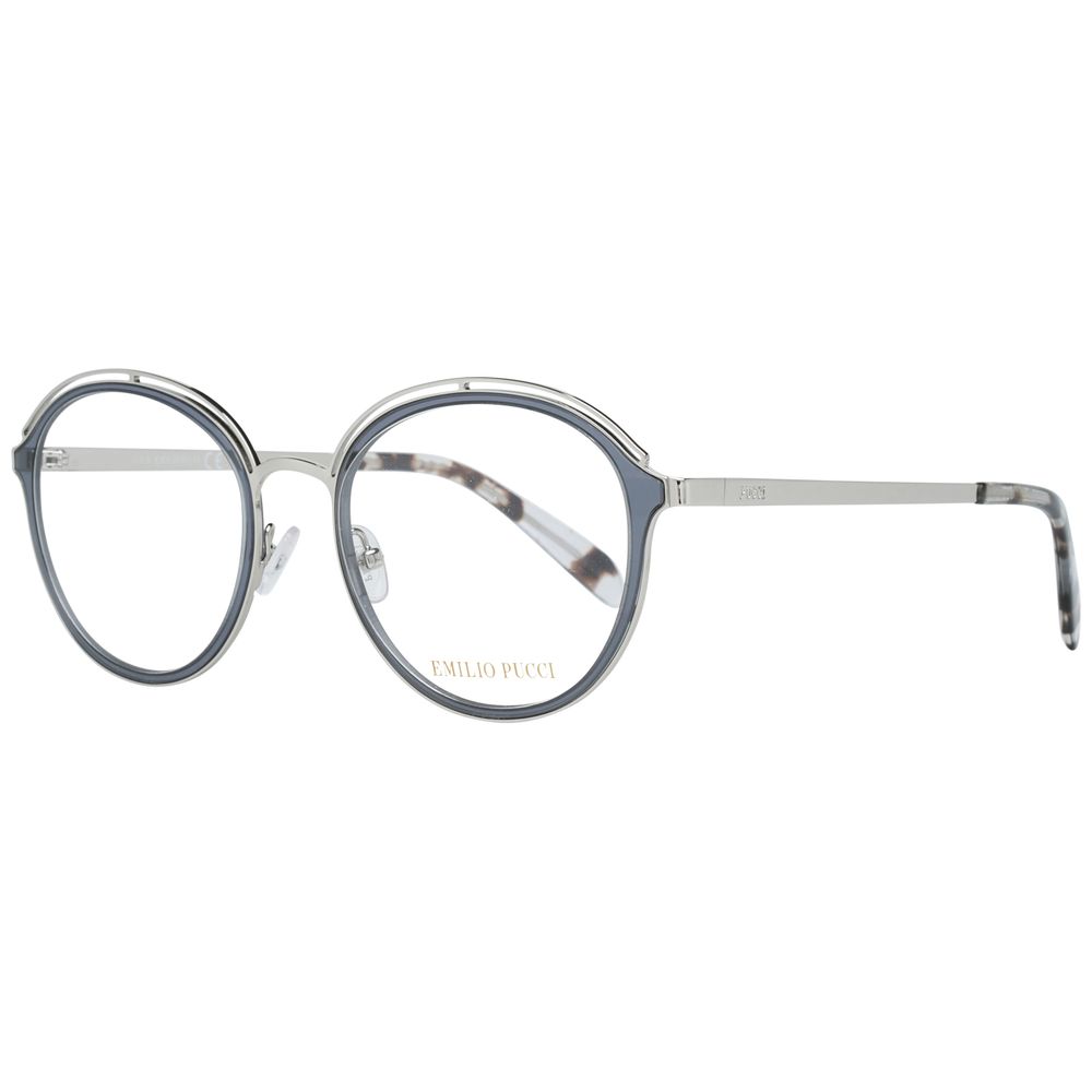 Emilio Pucci Gray Metal Glasses Frames
