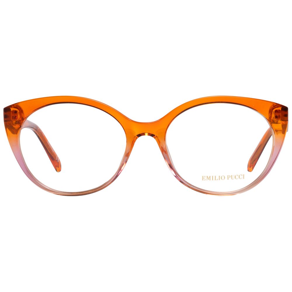 Emilio Pucci Orange Plastic Glasses Frames