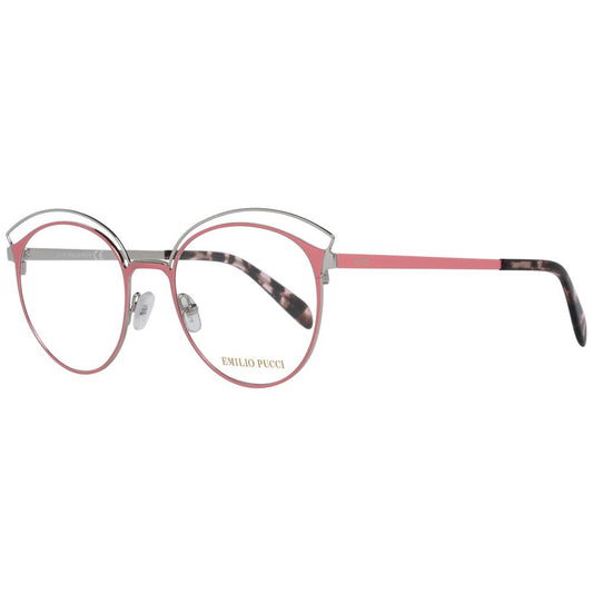 Emilio Pucci Pink Metal Glasses Frames