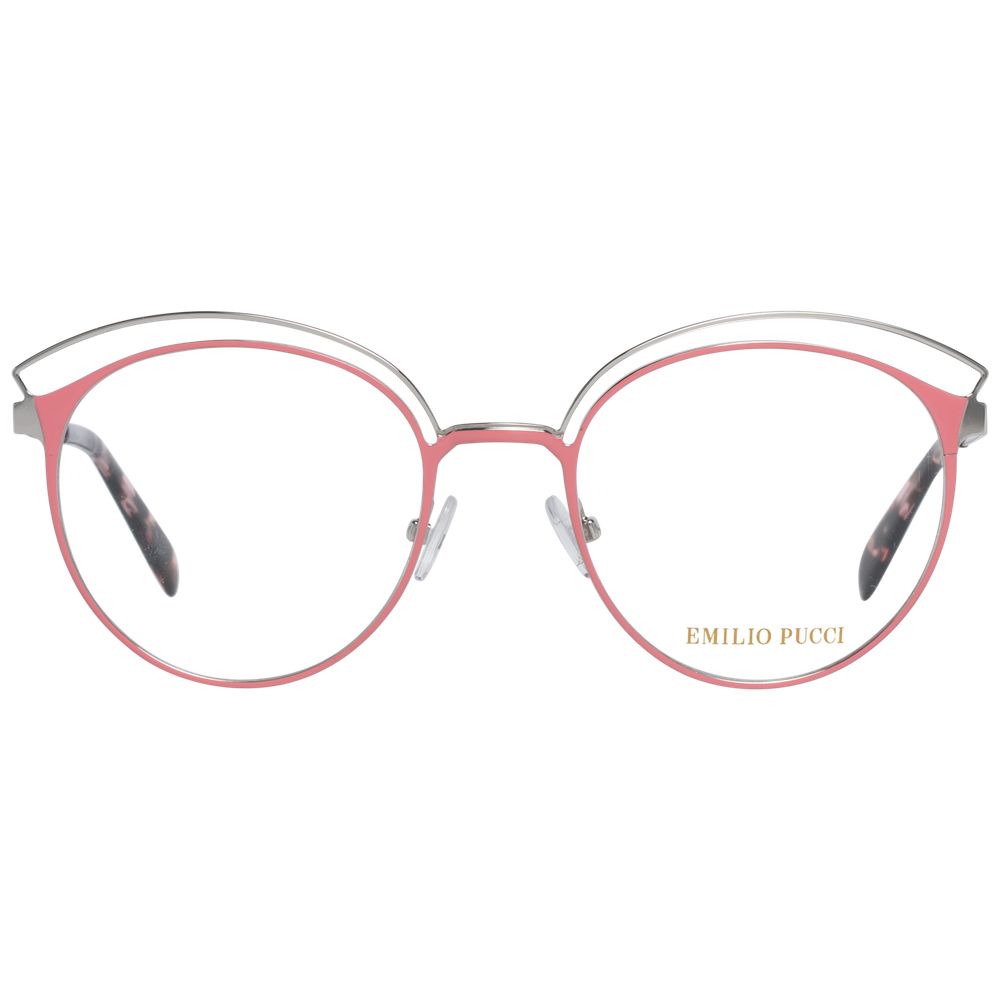Emilio Pucci Pink Metal Glasses Frames