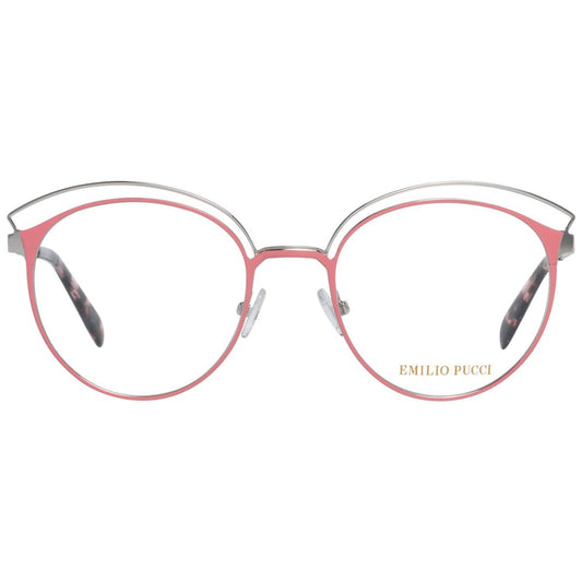 Emilio Pucci Pink Metal Glasses Frames