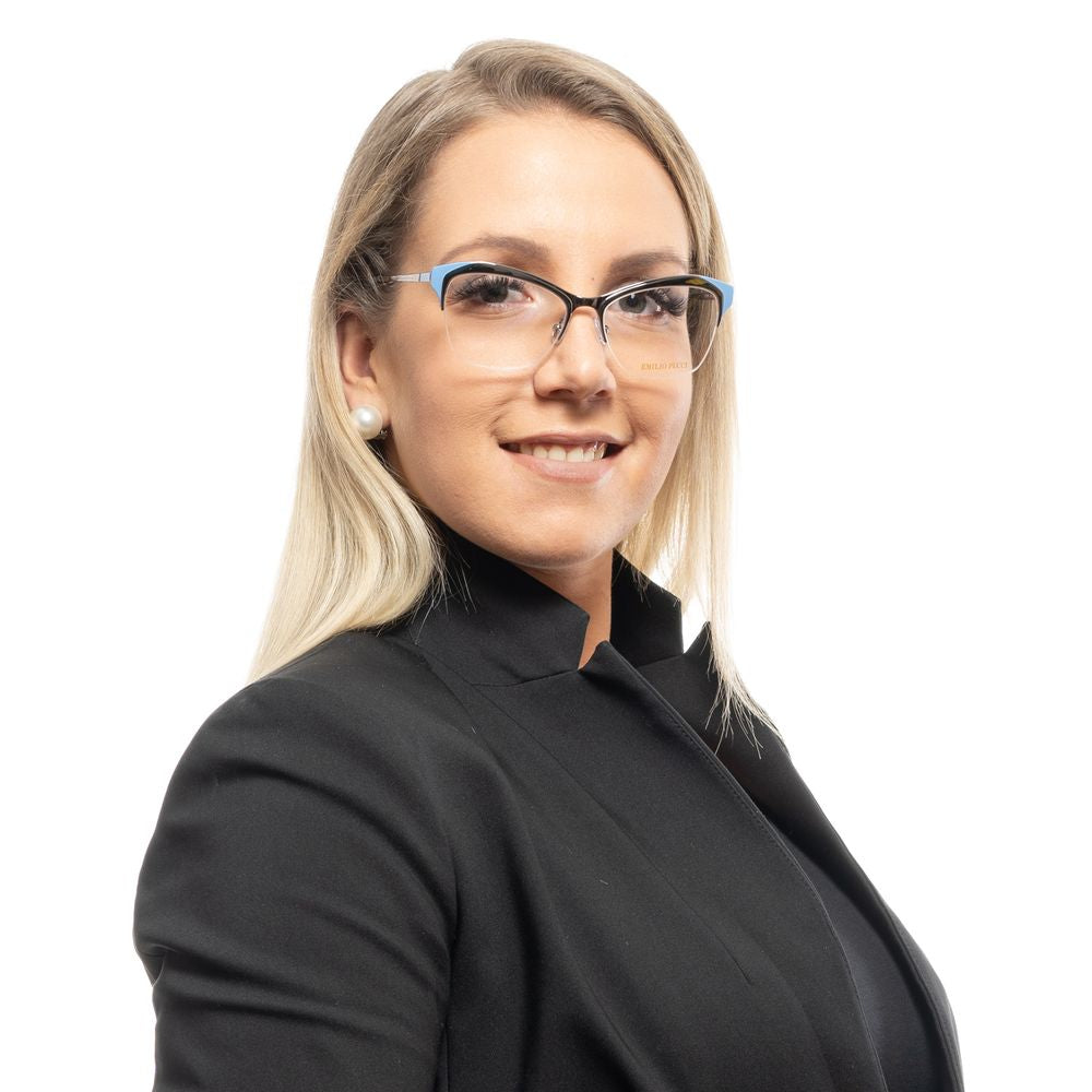 Emilio Pucci Silver Metal Glasses Frames