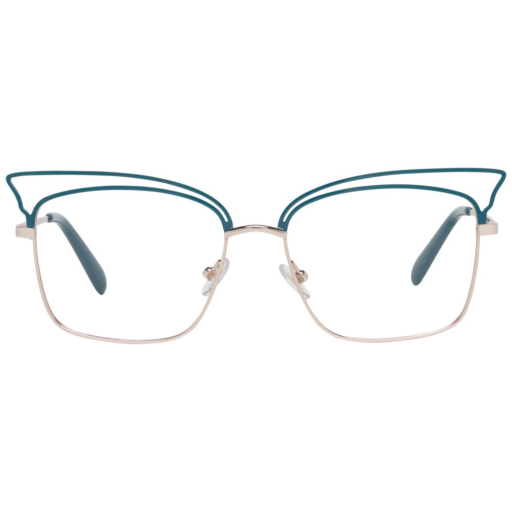 Emilio Pucci Turquoise Metal Glasses Frames