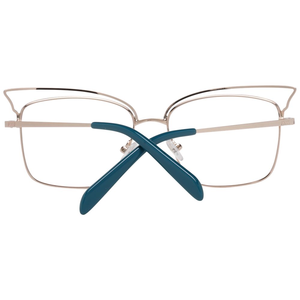 Emilio Pucci Turquoise Metal Glasses Frames